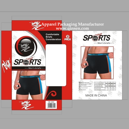 Custom Man sport underwear box design-PX000314-Underwear Box Design