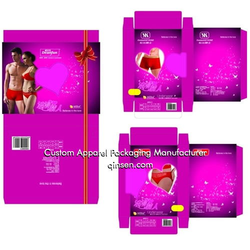 Custom couple lingerie gift box design for Valentine Day