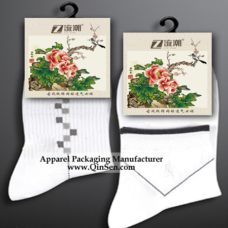 Custom sock card packaging